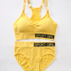 Women's Lingerie Bikini Set with Bra and Multicolored Wide Underwear