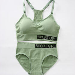 Women's Lingerie Bikini Set with Bra and Multicolored Wide Underwear