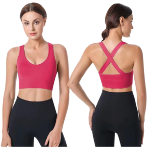 Women's sports blouse bra one piece in multiple colors