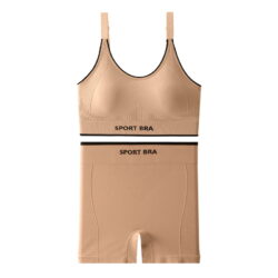 Women's sportswear set of thin bra and trousers in multiple colors
