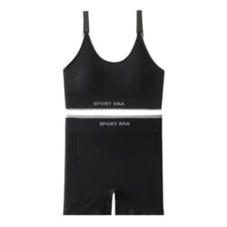 Women's sportswear set of thin bra and trousers in multiple colors