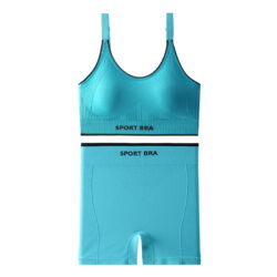 Women's sportswear set of thin bra and trousers in multiple colors