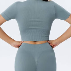 Women's two-piece short sleeve tracksuit in multiple colors