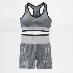 Women's two-piece tracksuit in shorts and bra in multiple colors