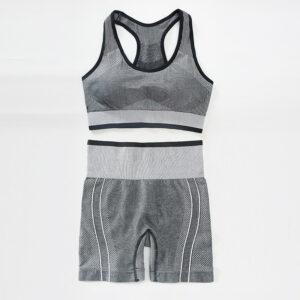 Women's two-piece tracksuit in shorts and bra in multiple colors