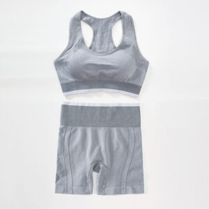 Women's two-piece tracksuit in shorts and bra in multiple colors