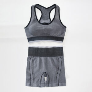 Women's two-piece tracksuit in shorts and bra in multiple colors