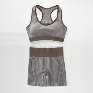 Women's two-piece tracksuit in shorts and bra in multiple colors