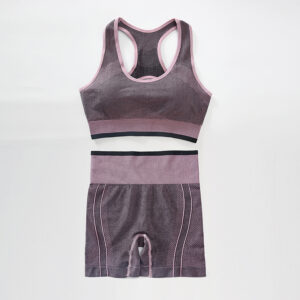 Women's two-piece tracksuit in shorts and bra in multiple colors