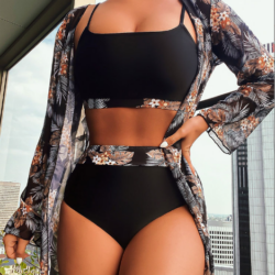Elegant Women's Bikini Set with Wrap Belt (Bra and Panty)